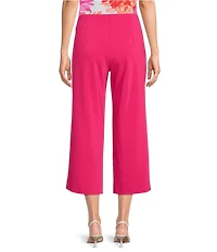 Investments Petite Size the PARK AVE fit Elite Stretch Wide Leg Crop Pants