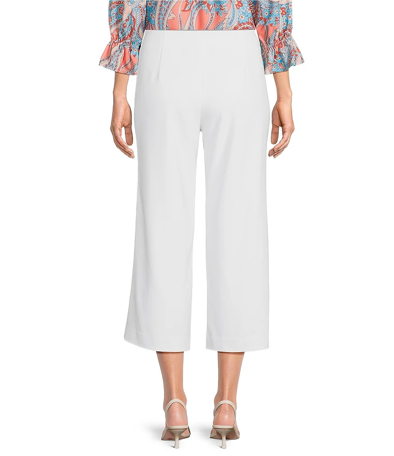 Investments Petite Size the PARK AVE fit Elite Stretch Wide Leg Crop Pants