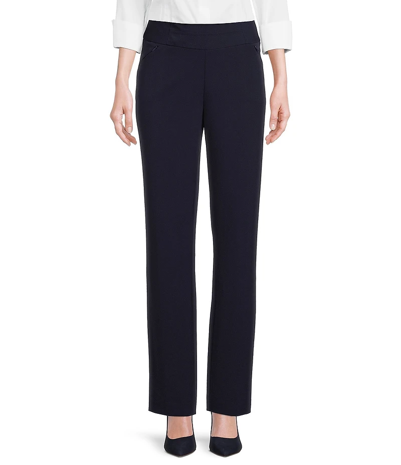 Investments Petite Size the PARK AVE fit Pull-On Straight Leg Pants