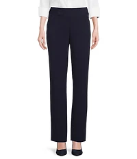Investments Petite Size the PARK AVE fit Pull-On Straight Leg Pants