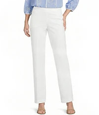 Investments Petite Size the PARK AVE fit Pull-On Full Length Straight Leg Pants