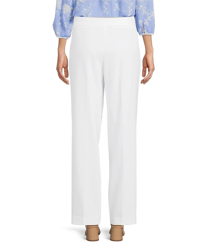 Investments Petite Size the PARK AVE fit Pull-On Full Length Straight Leg Pants