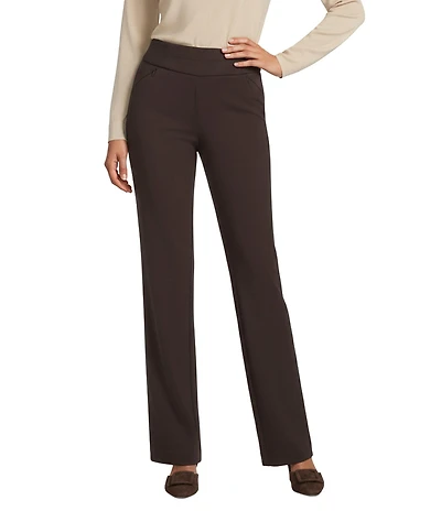 Investments Petite Size the PARK AVE fit Pull-On Full Length Straight Leg Pants