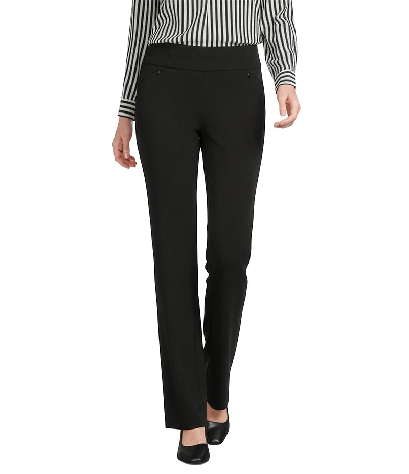 Investments Petite Size the PARK AVE fit Pull-On Full Length Straight Leg Pants