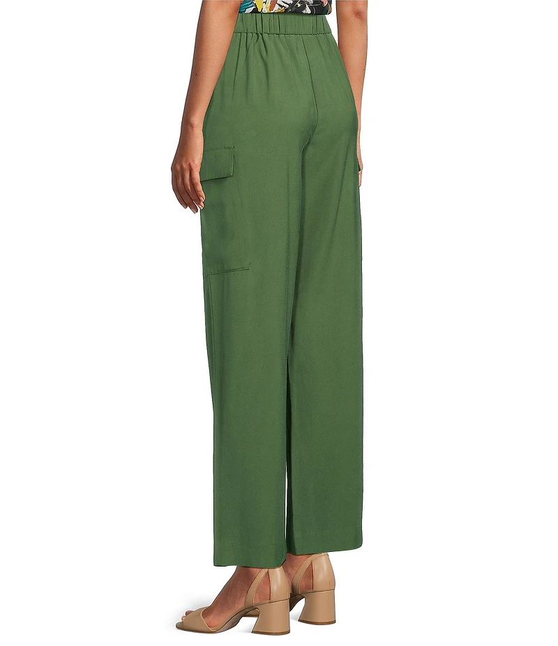 Investments Petite Size Wide Leg Cargo Pants
