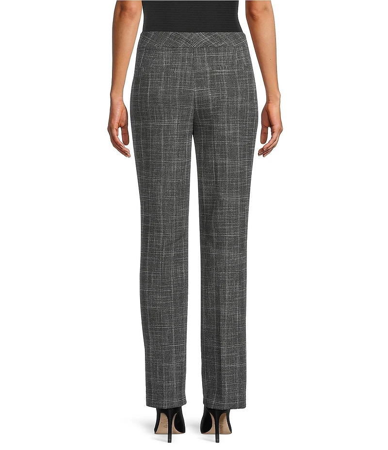 Investments Petite Static Grid 5TH AVE fit Straight Leg Tummy Control Pants