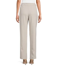 Investments Petite Taupe Herringbone PARK AVE fit Pull-On Straight Leg Pants