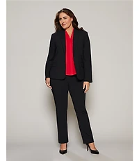 Investments Platinum Suiting Plus Size Slim Leg Pant