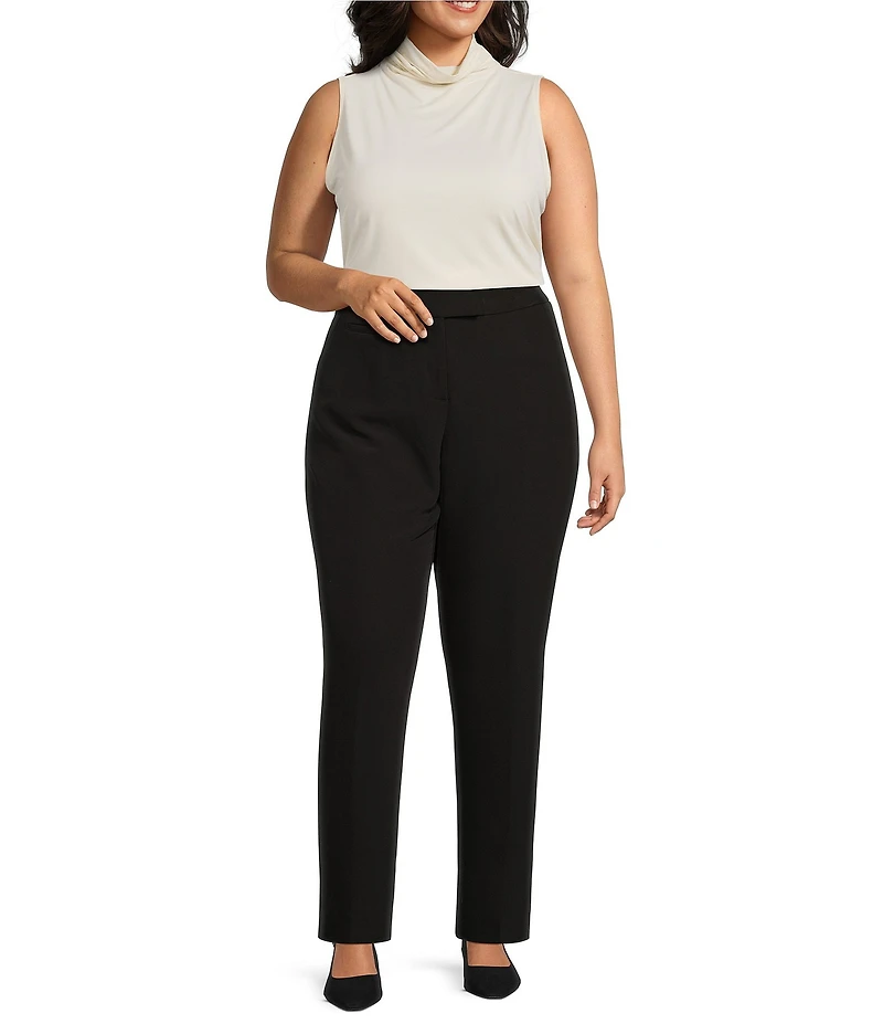 Investments Plus Angora Mock Neck Pullover Sleeveless Top