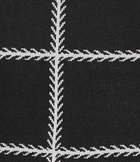 Investments Plus Black Checked Long Sleeve Crew Neck Pullover Top