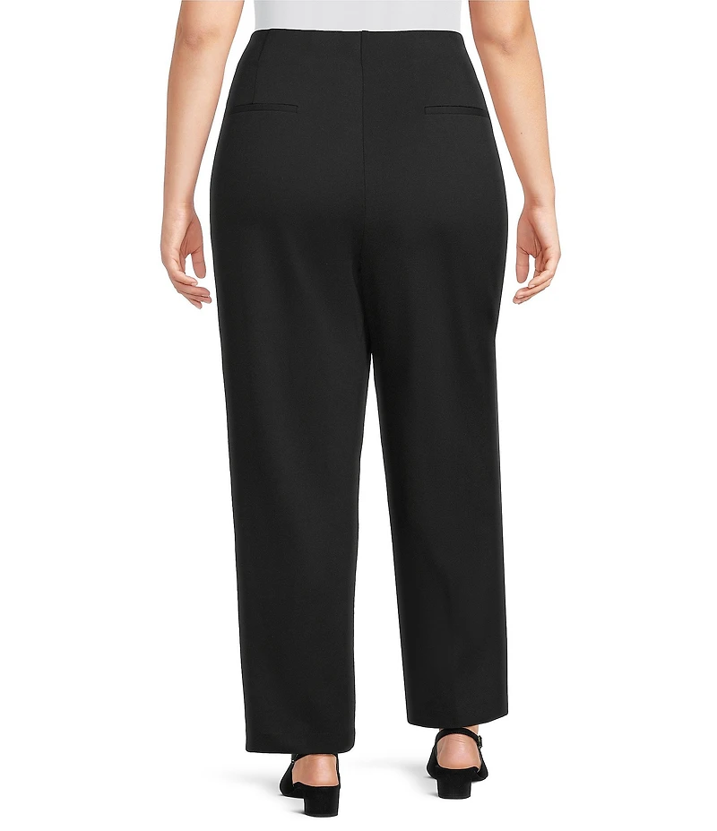 Investments Plus Black Pintuck Slim Leg Pants