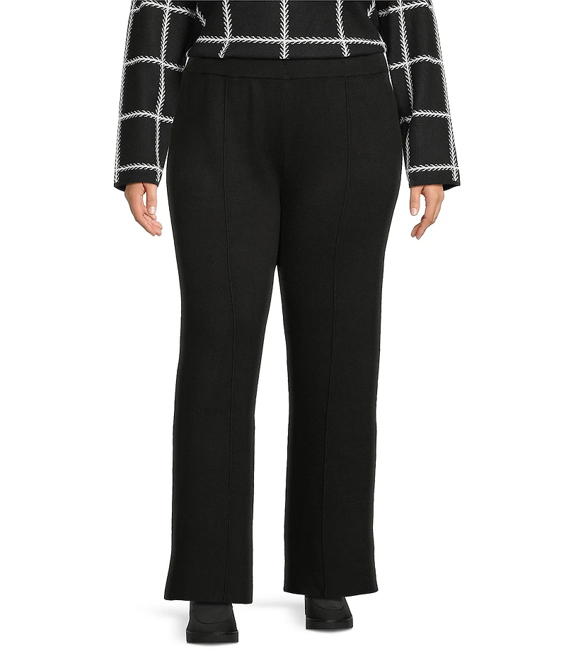 Investments Plus Black Wide Leg Full Length Pants