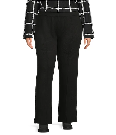 Investments Plus Black Wide Leg Full Length Pants