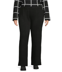 Investments Plus Black Wide Leg Full Length Pants