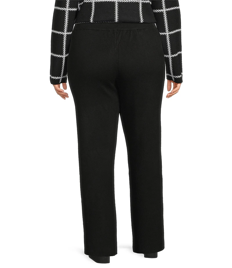 Investments Plus Black Wide Leg Full Length Pants