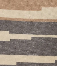 Investments Plus Broken Stripe Long Sleeve Crew Neck Pullover Top