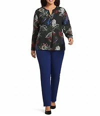 Investments Plus Size 5TH AVE Fit Straight Leg Pants