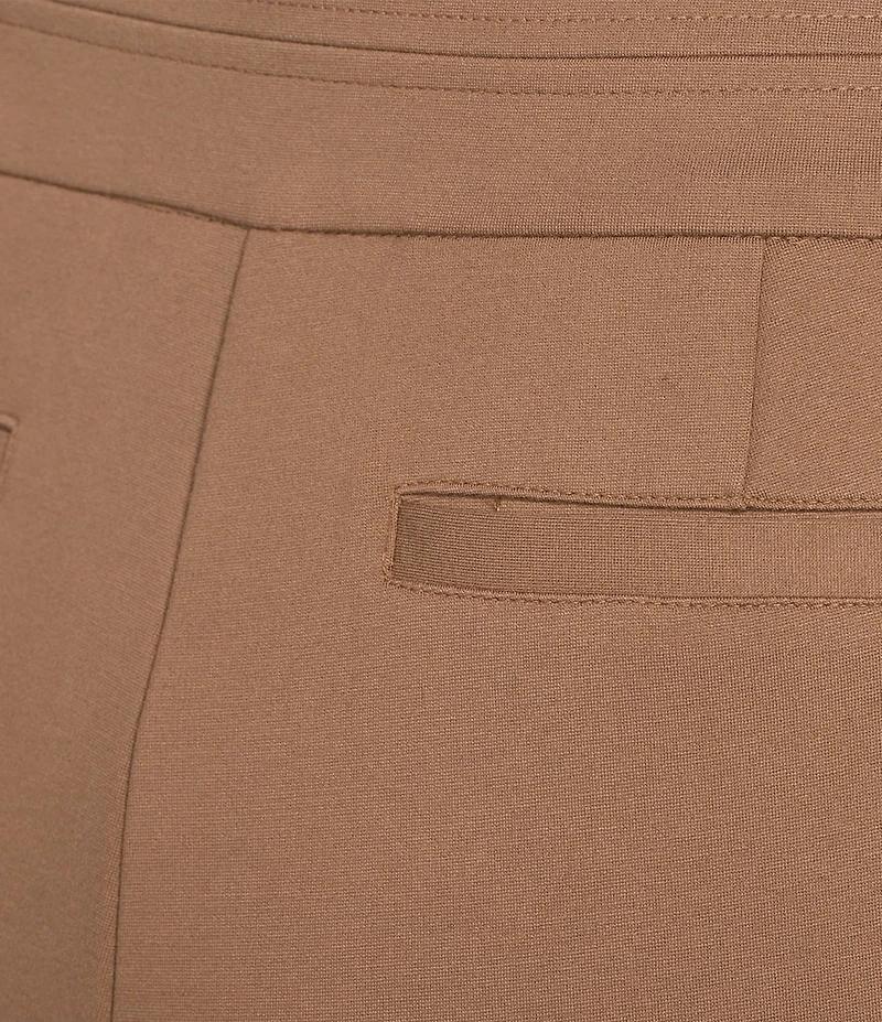 Investments Plus Size Coca Mocha Heather Seamed Waist Straight Leg Pants