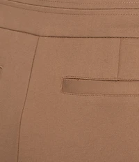 Investments Plus Size Coca Mocha Heather Seamed Waist Straight Leg Pants