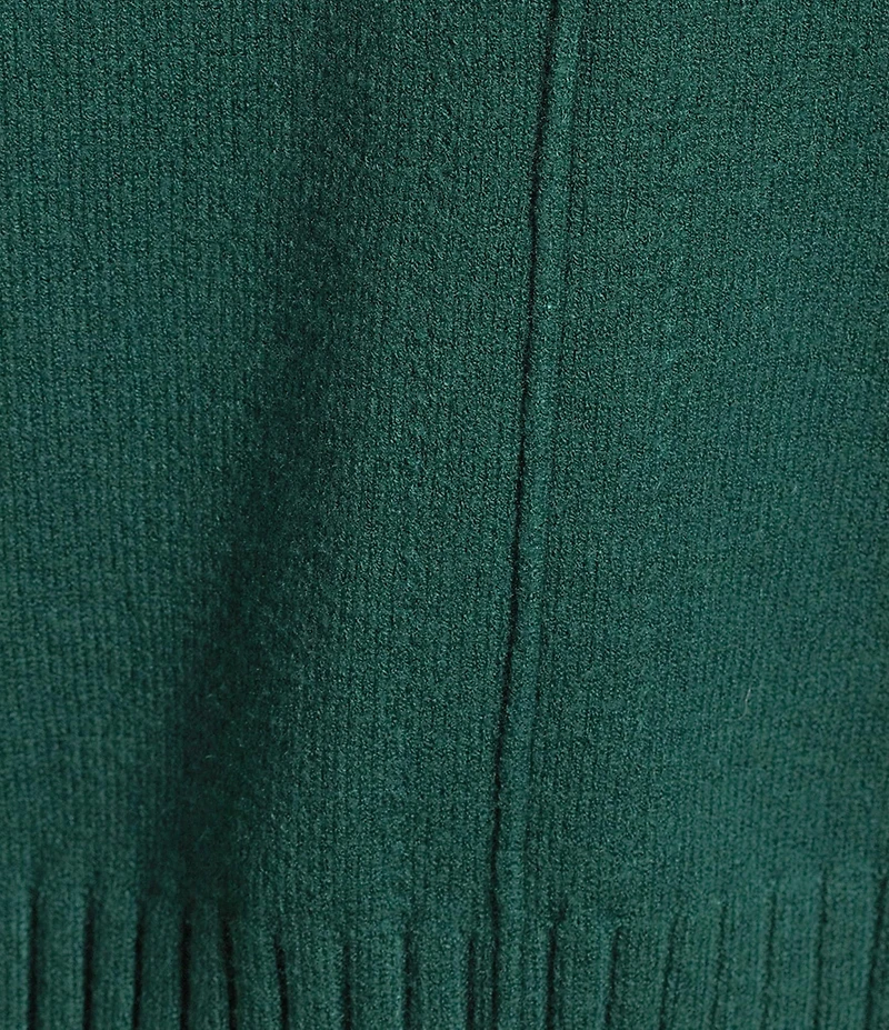 Investments Plus Size Long Sleeve Point Collar Twofer Sweater