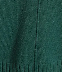 Investments Plus Size Long Sleeve Point Collar Twofer Sweater