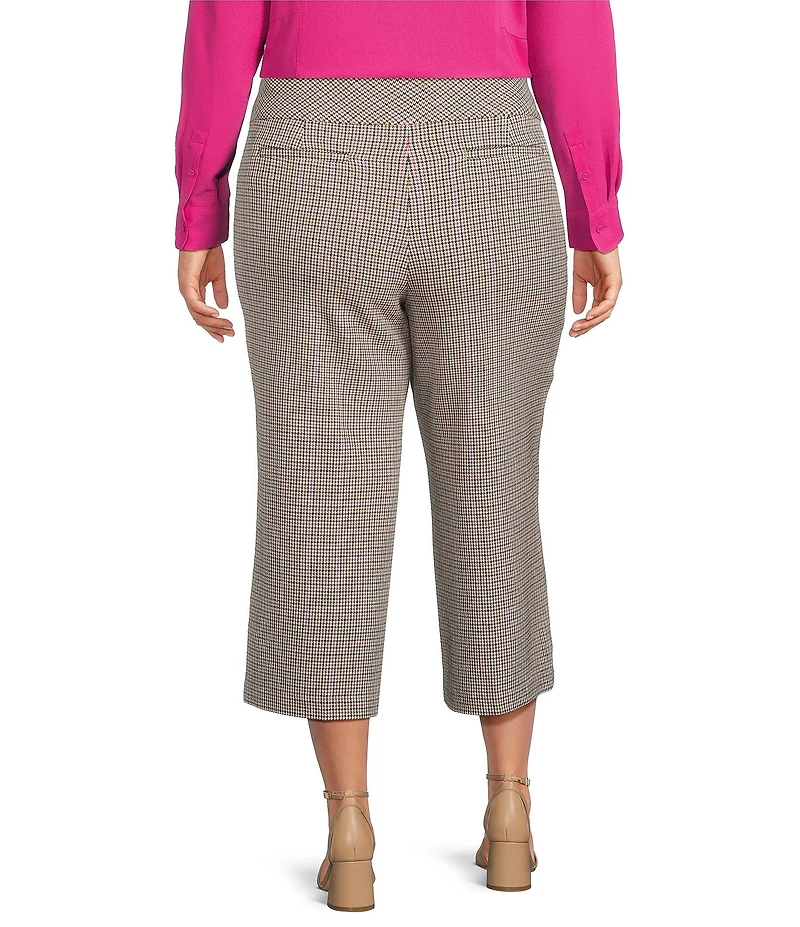 Investments Plus Size Park Ave Pull On Wide Leg Crop Pants
