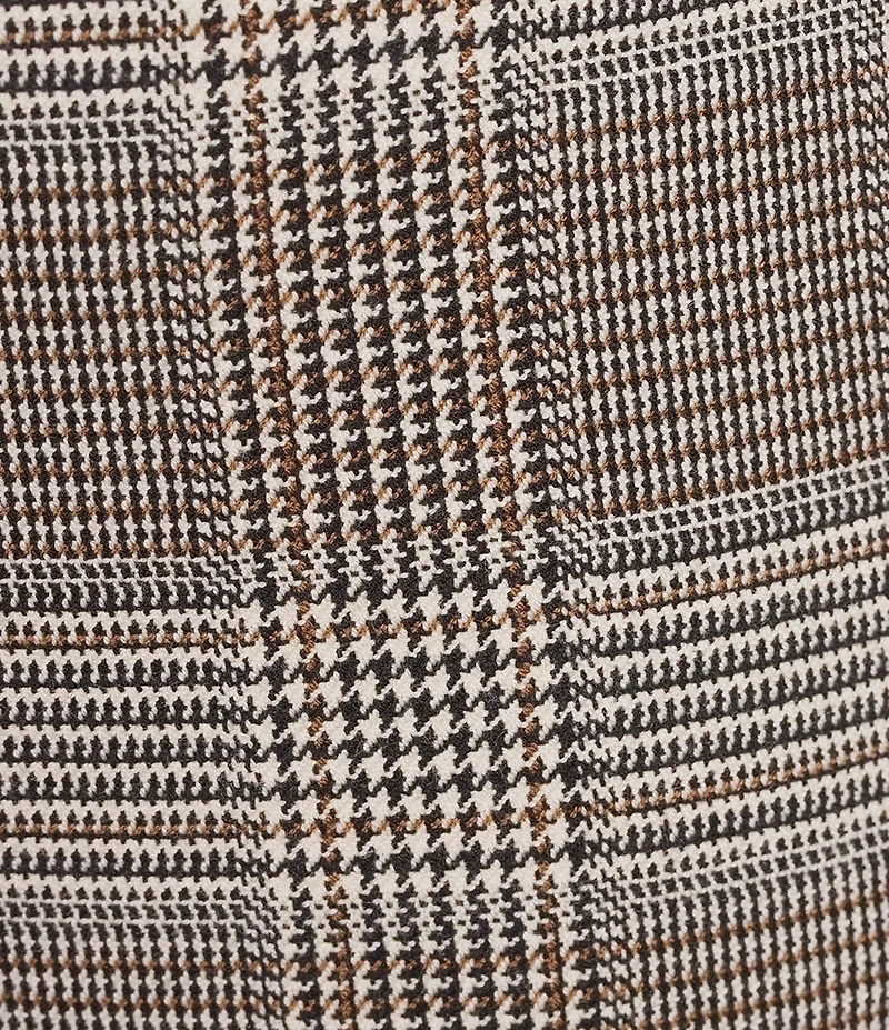 Investments Plus Size Plaid PARK AVE fit Stretch Straight Leg Pants