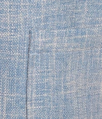 Investments Plus Size Scratch Pattern 3/4 Ruched Sleeve Notch Lapel Lined Button Front Blazer