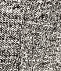 Investments Plus Size Scratch Pattern 3/4 Ruched Sleeve Notch Lapel Lined Button Front Blazer