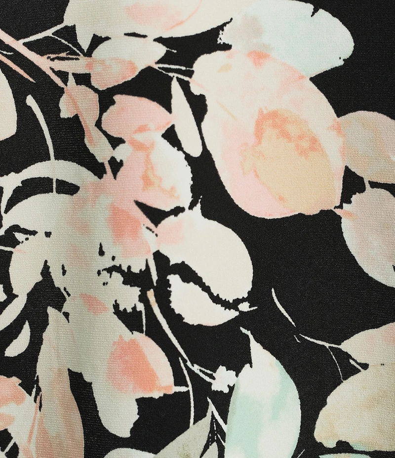 Investments Plus Size Soft Separates Floral Jade Reversible Crew to Scoop Neck Sleeveless Top