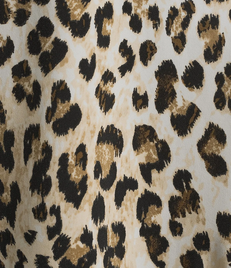 Investments Plus Size Soft Separates Light Leopard Reversible Crew to Scoop Neck Sleeveless Top