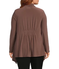 Investments Plus Size Soft Separates Long Sleeve Open Front Jacket