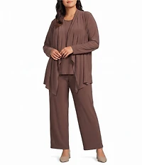 Investments Plus Size Soft Separates Reversible Crew to Scoop Neck Sleeveless Top