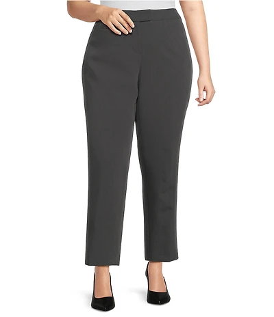 Investments Plus Size The 5TH AVE Fit Straight Leg Tummy Control Pants