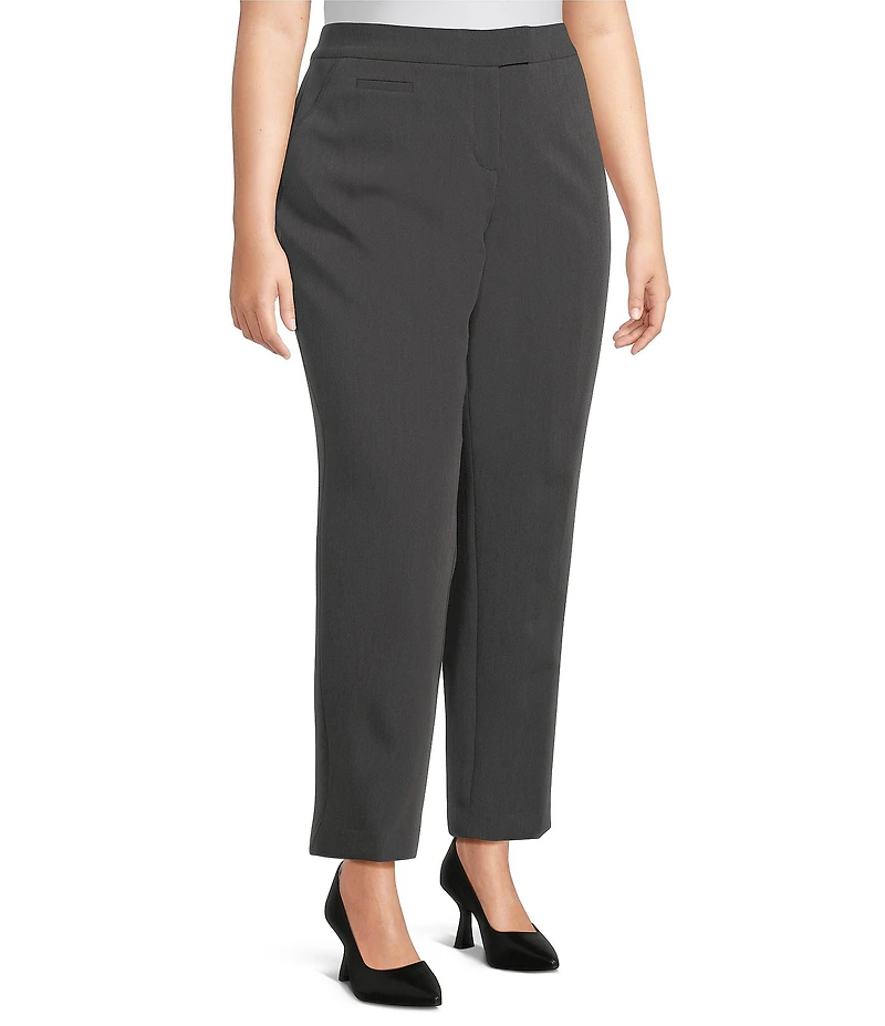 Investments Plus Size The 5TH AVE Fit Straight Leg Tummy Control Pants
