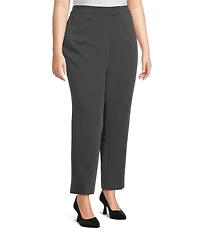 Investments Plus Size The 5TH AVE Fit Straight Leg Tummy Control Pants