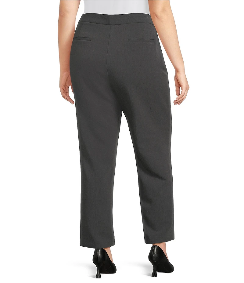 Investments Plus Size The 5TH AVE Fit Straight Leg Tummy Control Pants
