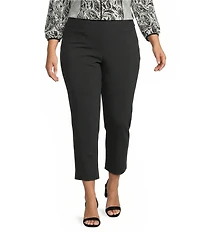 Investments Plus Size the PARK AVE fit Elite Stretch Ankle Straight Pants