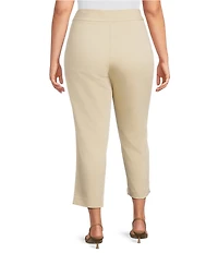 Investments Plus Size the PARK AVE fit Elite Stretch Ankle Straight Pants