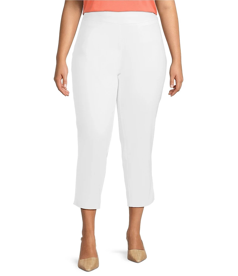 Investments Plus Size the PARK AVE fit Elite Stretch Ankle Straight Pants