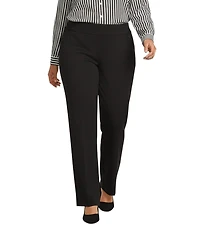Investments Plus Size the PARK AVE fit Pull-On Straight Leg Comfort Waist Pants