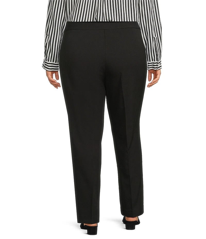 Investments Plus Size the PARK AVE fit Pull-On Straight Leg Comfort Waist Pants