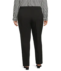 Investments Plus Size the PARK AVE fit Pull-On Straight Leg Comfort Waist Pants