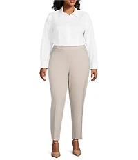 Investments Plus Size The PARK AVE Fit Stretch Straight Leg Pants
