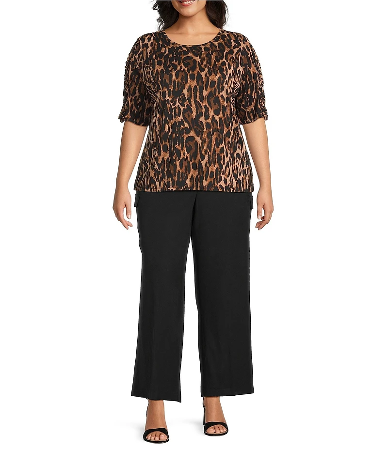 Investments Plus Size Wide Leg Cargo Pants