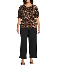 Investments Plus Size Wide Leg Cargo Pants