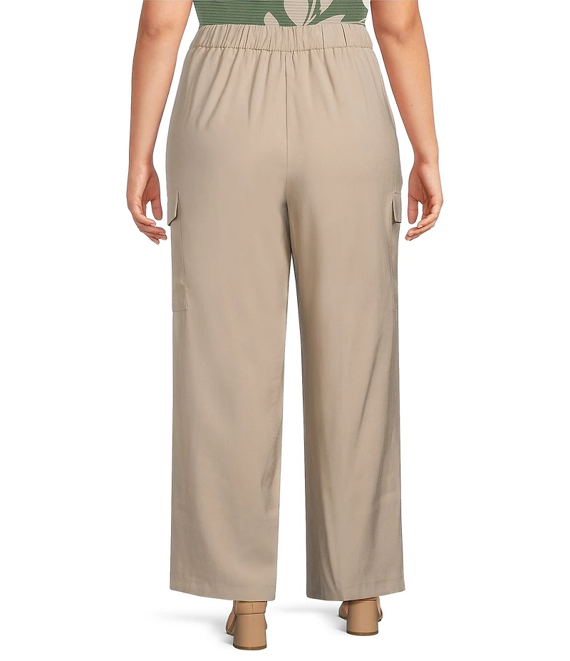 Investments Plus Size Wide Leg Cargo Pants