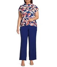 Investments Plus Size Wide Leg Cargo Pants