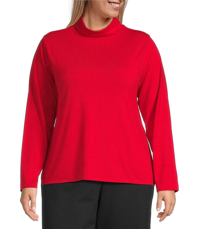 Investments Plus Turtleneck Pullover Long Sleeves Top