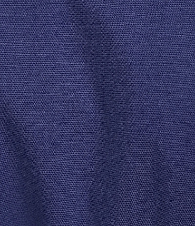 Investments Poplin Short Sleeve Button Front Tie Belt Midi Dress